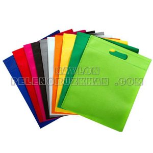 ساک دستی پارچه ای سوزنی فلت دستگیره پانچی 35 × 25 