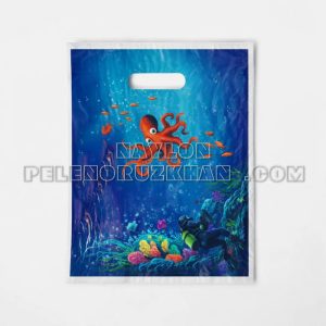 نایلون براق دستگیره پانچی طرح هشت پا 40 × 30